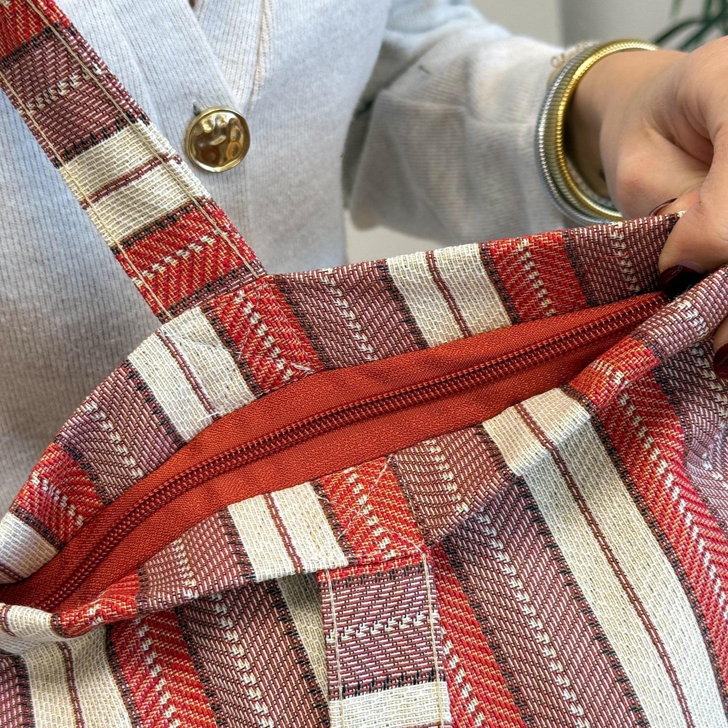Large Zippered Bag Make