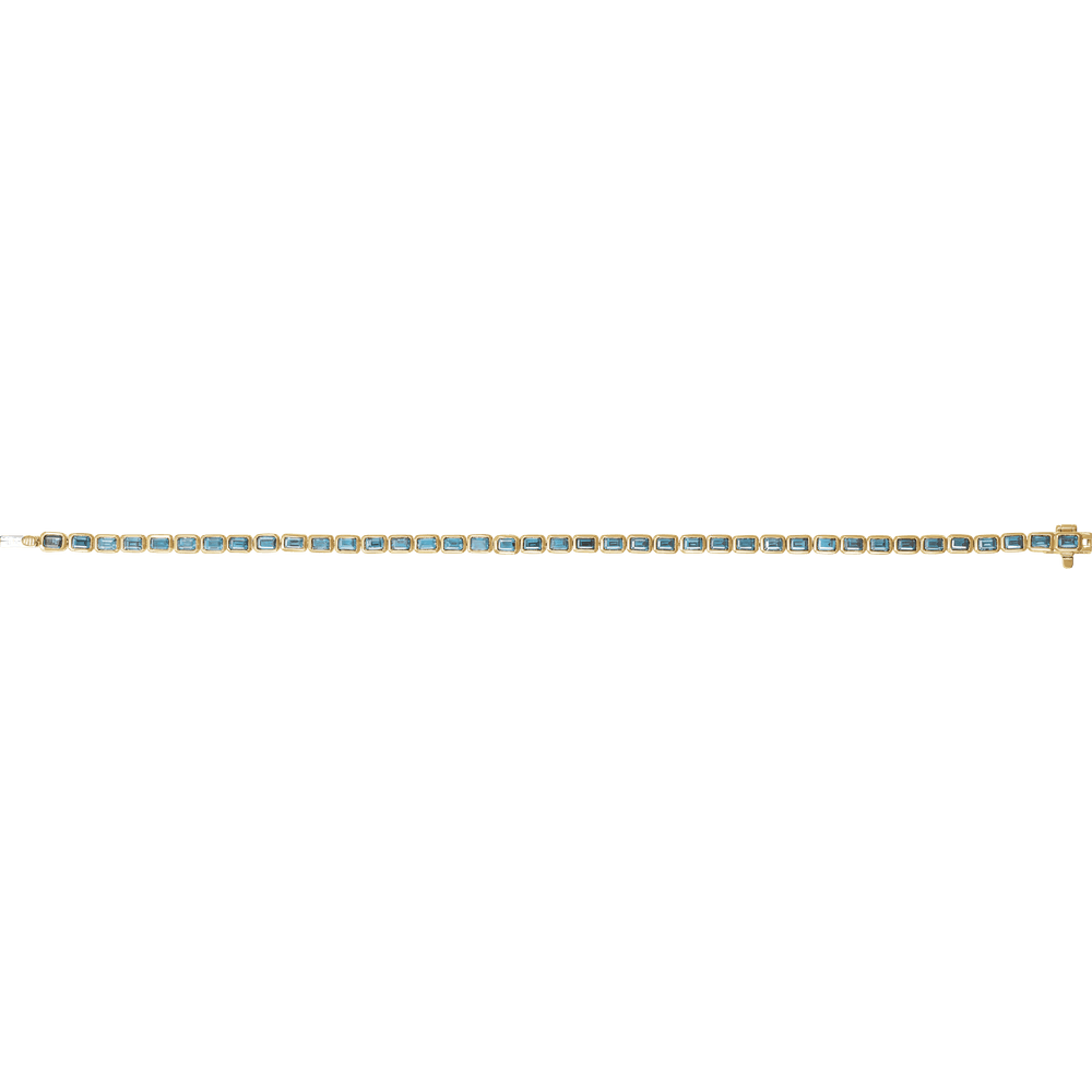 Azur Émeraude Topaz Line Bracelet