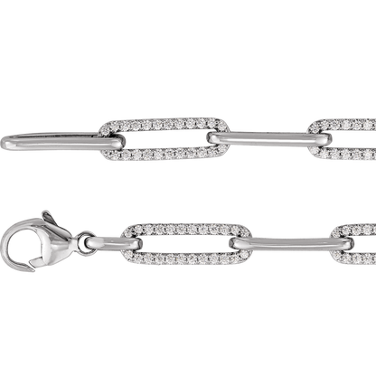 Aurelia Noéline 14K White Gold 1 CTW Natural Diamond Link Bracelet