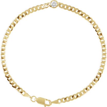 Noéline Pavé 14K Yellow Gold Natural Diamond Link Bracelet