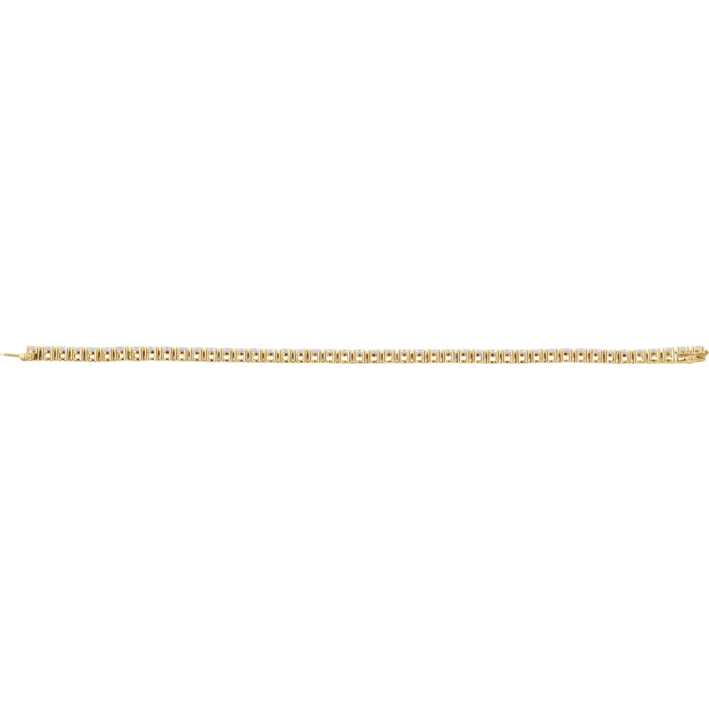 L'eternel 14K Gold Lab-Grown Diamond Tennis Bracelet