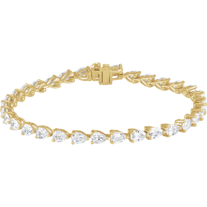 Rivière Élégance Diamond Bracelet 14K White & Yellow Gold
