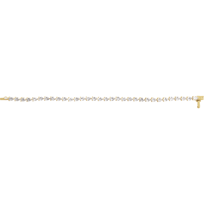 Rivière Élégance Diamond Bracelet 14K White & Yellow Gold