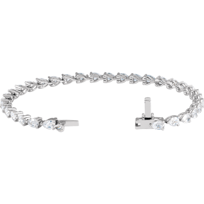 Rivière Élégance Diamond Bracelet 14K White & Yellow Gold