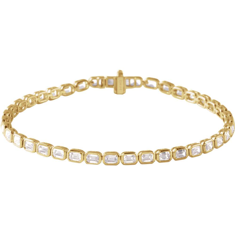 Ligne Précieuse Lab-Grown Diamond Tennis Bracelet 14k Gold