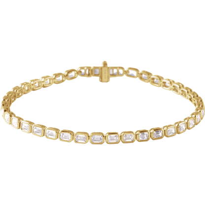 Ligne Précieuse Lab-Grown Diamond Tennis Bracelet 14k Gold