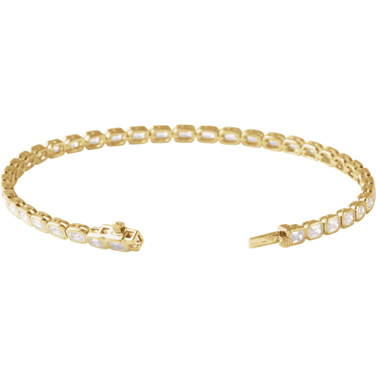 Ligne Précieuse Lab-Grown Diamond Tennis Bracelet 14k Gold