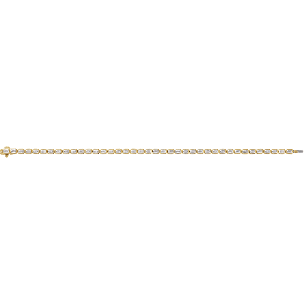 Ligne Précieuse Lab-Grown Diamond Tennis Bracelet 14k Gold