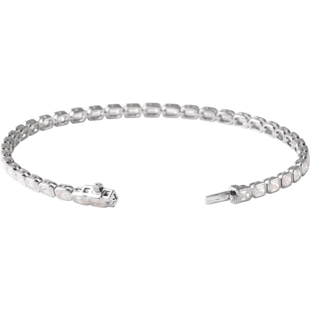 Ligne Précieuse Lab-Grown Diamond Tennis Bracelet 14k Gold