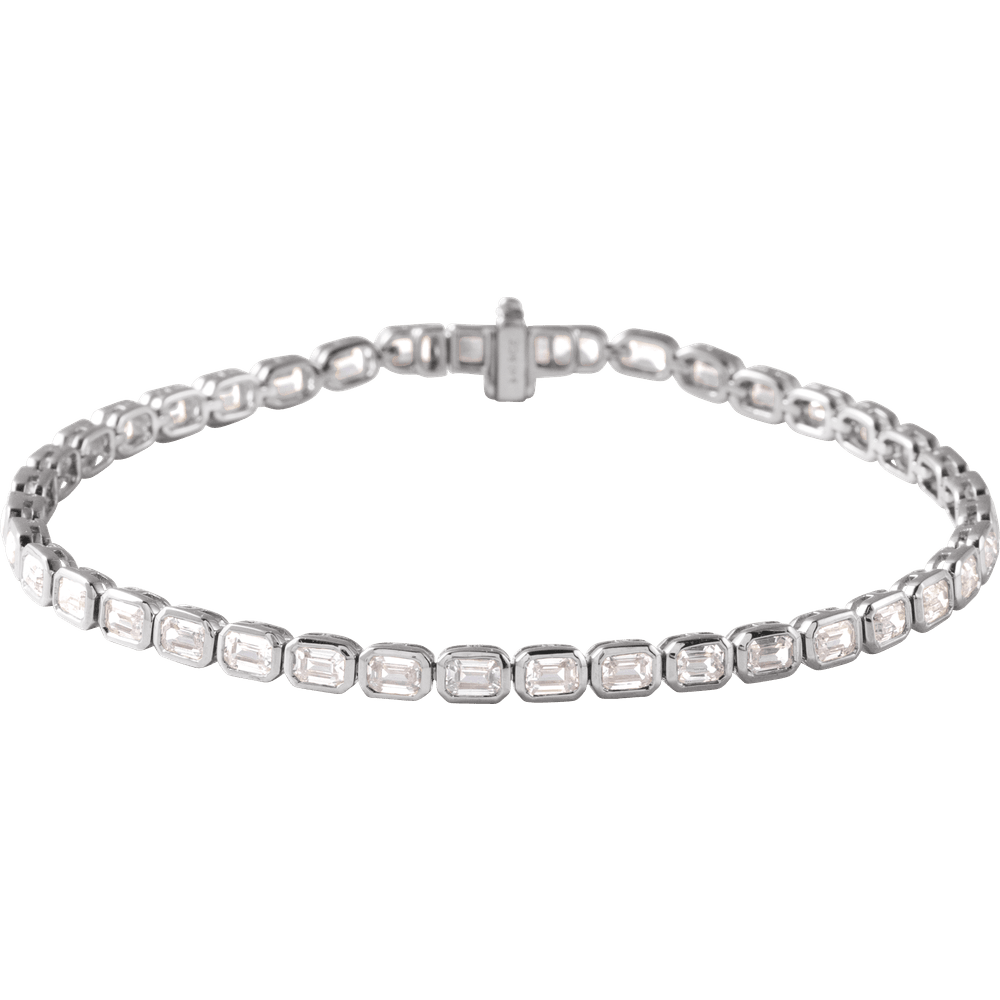 Ligne Précieuse Lab-Grown Diamond Tennis Bracelet 14k Gold