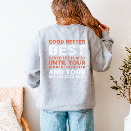Chicago Football Bear Crewneck Sweatshirt – Good Better Best Motivational Back