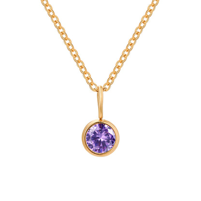 Lumière Birthstone Necklace Month & Zodiac Collection