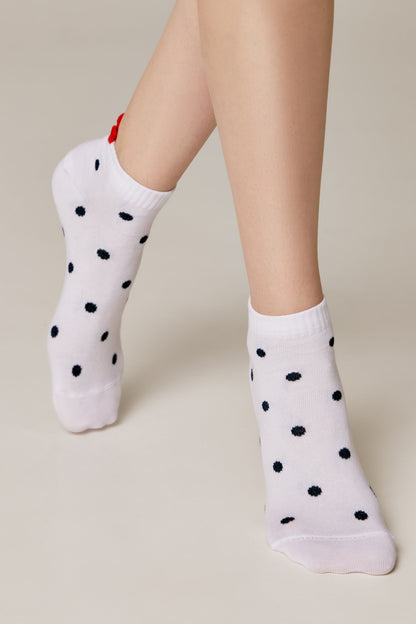 Cotton Ankle Socks Conte Active - Polka Dots 222