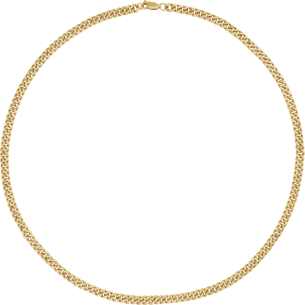 14K Yellow Gold-Filled 4.8mm Curb Chain