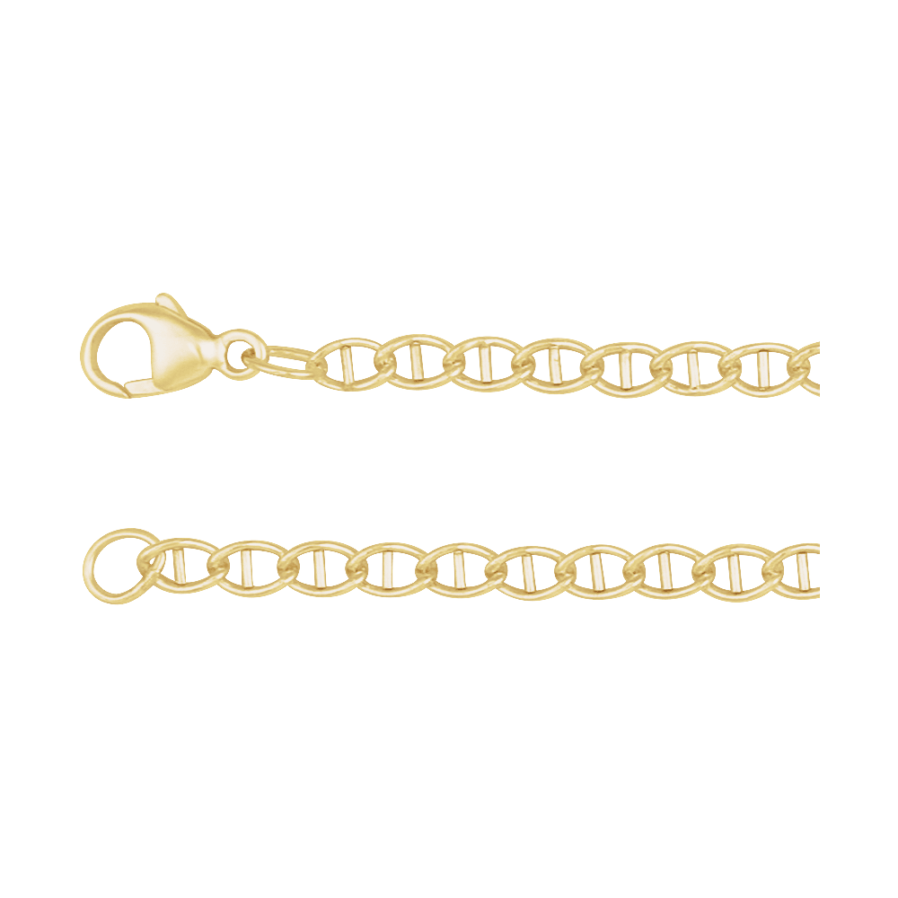 14K Yellow Gold-Filled 2.6mm Anchor Chain