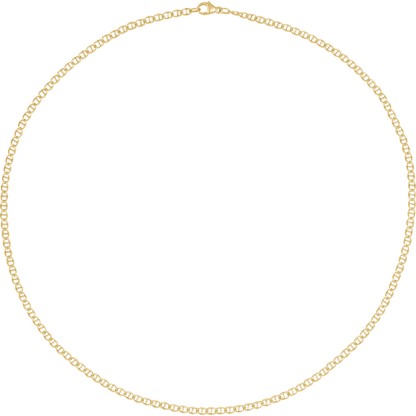 14K Yellow Gold-Filled 2.6mm Anchor Chain