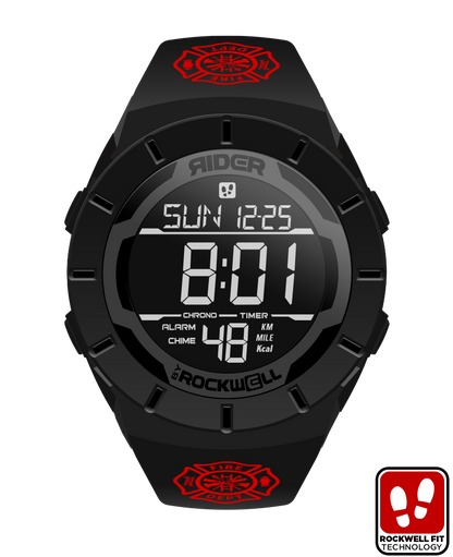 Coliseum Fit™ Firefighter - Maltese Cross Edition (Phantom Black) Watch