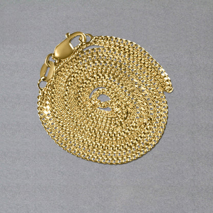 10k Yellow Gold Gourmette Chain (1.40 mm)