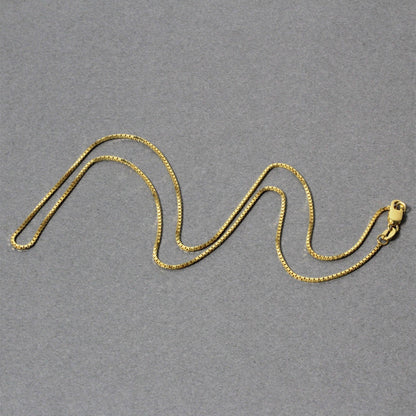 10k Yellow Gold Classic Box Chain (0.94 mm)
