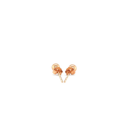 14k Rose Gold Ball Style Stud Earrings (4mm)