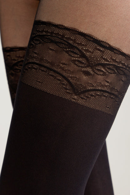 Fantasy Tights Conte Delight - Lace Panties Stockings Imitation