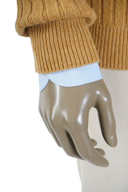 Brioni Ribbed Knit Cashmere Crewneck Sweater