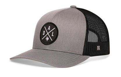 Dallas Trucker Hat  |  Gray-Black DAL X Snapback