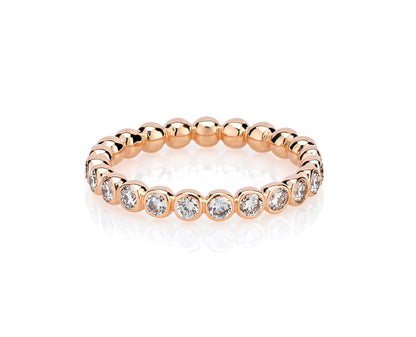 Halfway 14K Diamond Ball Ring