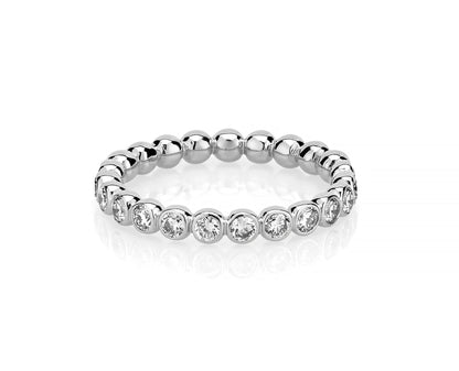 Halfway 14K Diamond Ball Ring