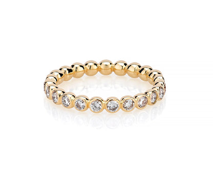 Halfway 14K Diamond Ball Ring