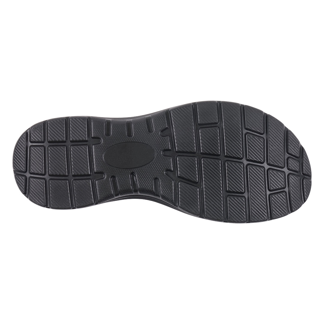 Women's Judy Black Velcro Comfort Flat Sandals