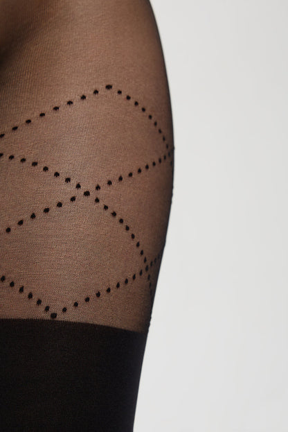 Fantasy Tights Conte Fabia - Stockings Imitation and Lacing