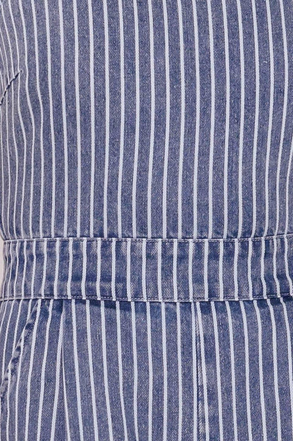 BEGIN AGAIN BLUE DENIM JUMPSUIT