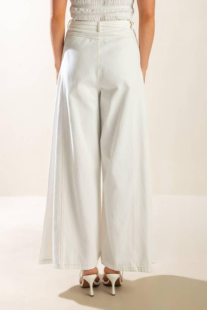 EVERY SUNDAY WHITE WOVEN PANTS