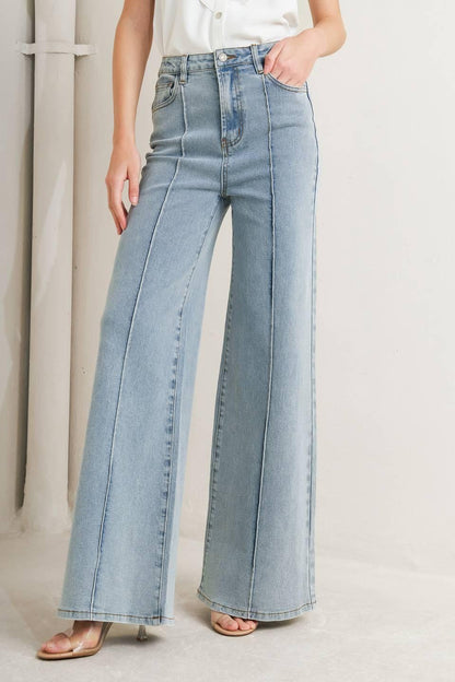 MODERN NEUTRAL DENIM PANTS