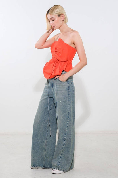 SUNSHINE SELECTION WOVEN TOP