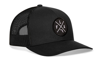 Florida Trucker Hat  |  Black FLA X Snapback