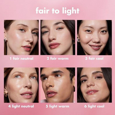 e.l.f. Halo Glow Skin Tint Light Coverage Foundation - Mineral SPF 50 - 6 Light Cool - 1 fl oz