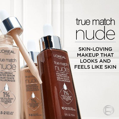 L'Oreal Paris True Match Hyaluronic Tinted Serum Makeup Skincare Hybrid 3-4 Light Medium - Imperfect Container
