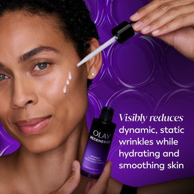 Olay Regenerist Anti-Aging Night Serum, Hydrating & Wrinkle Correcting Treatment 1 fl oz - New