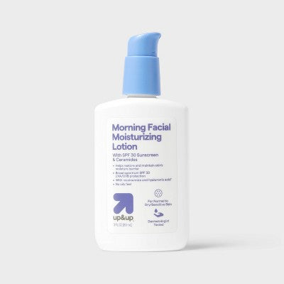 Morning Facial Moisturizing Lotion with Sunscreen SPF 30 3 fl oz up&up - Missing Box