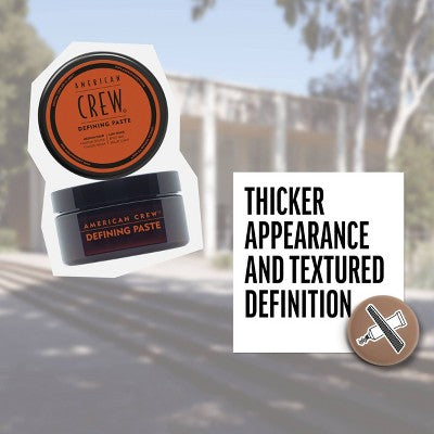 American Crew Men's Medium Hold and Low Shine Hair Defining Hair Gel Paste 3oz - Imperfect Container