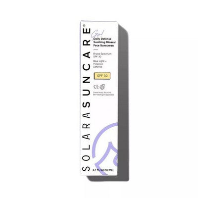 Solara Suncare Go! Daily Defense Soothing Mineral Face Sunscreen SPF 30 1.7 fl oz - Imperfect Box