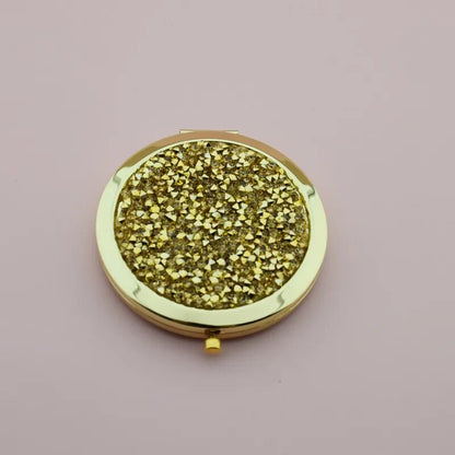 Crystal Double-Sided Portable Mini Mirror