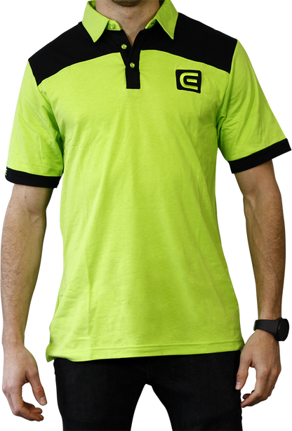 Rockwell Tri-Blend Polo - Green/Black