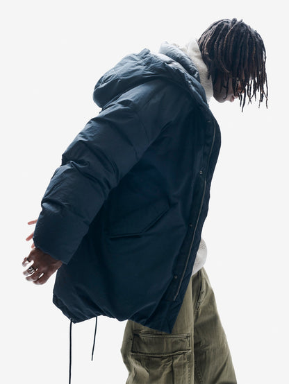 Long Down Parka - Black