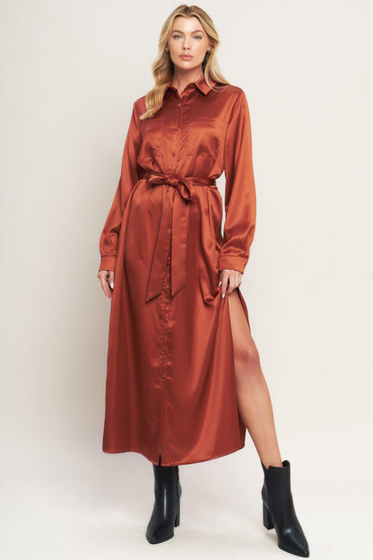 IT'S YOUR PLACE WOVEN MIDI DRESS