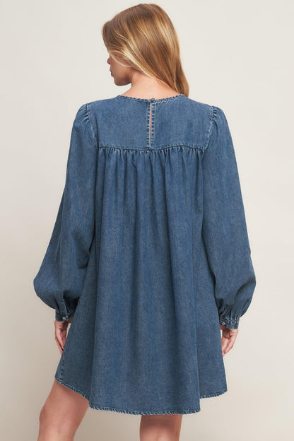 WEEKEND DENIM ICON MINI DRESS