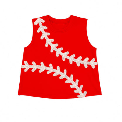 Baseball Red Tank