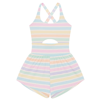 Haddie Romper - Striped